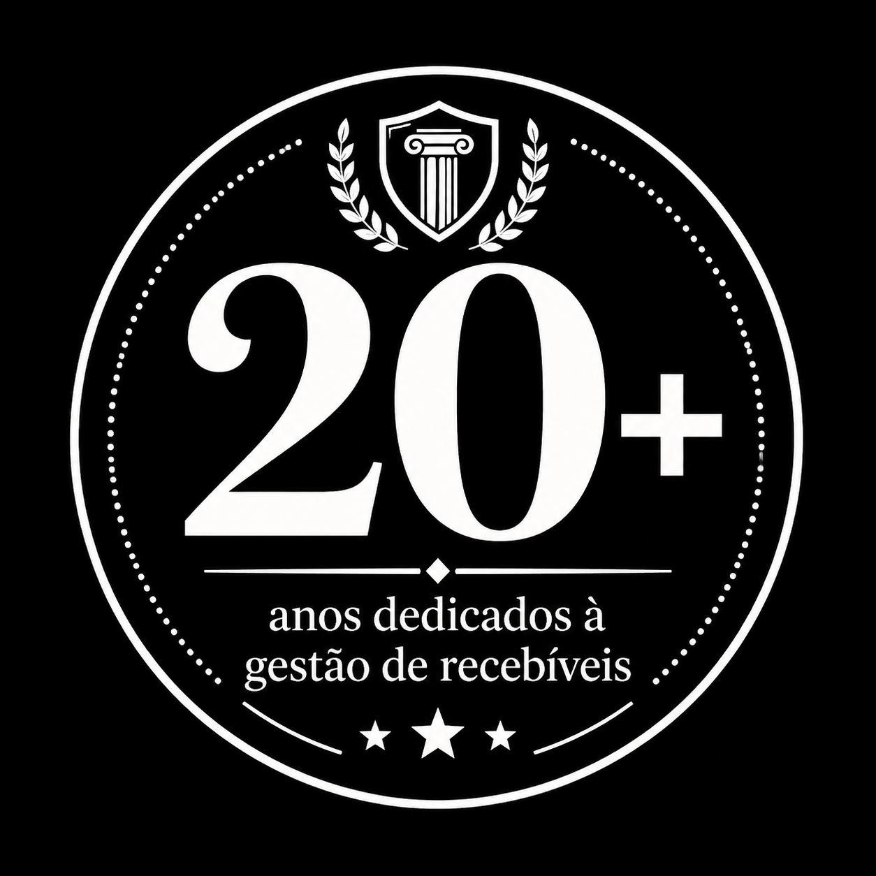 20 anos dedicados à gestão de recebíveis